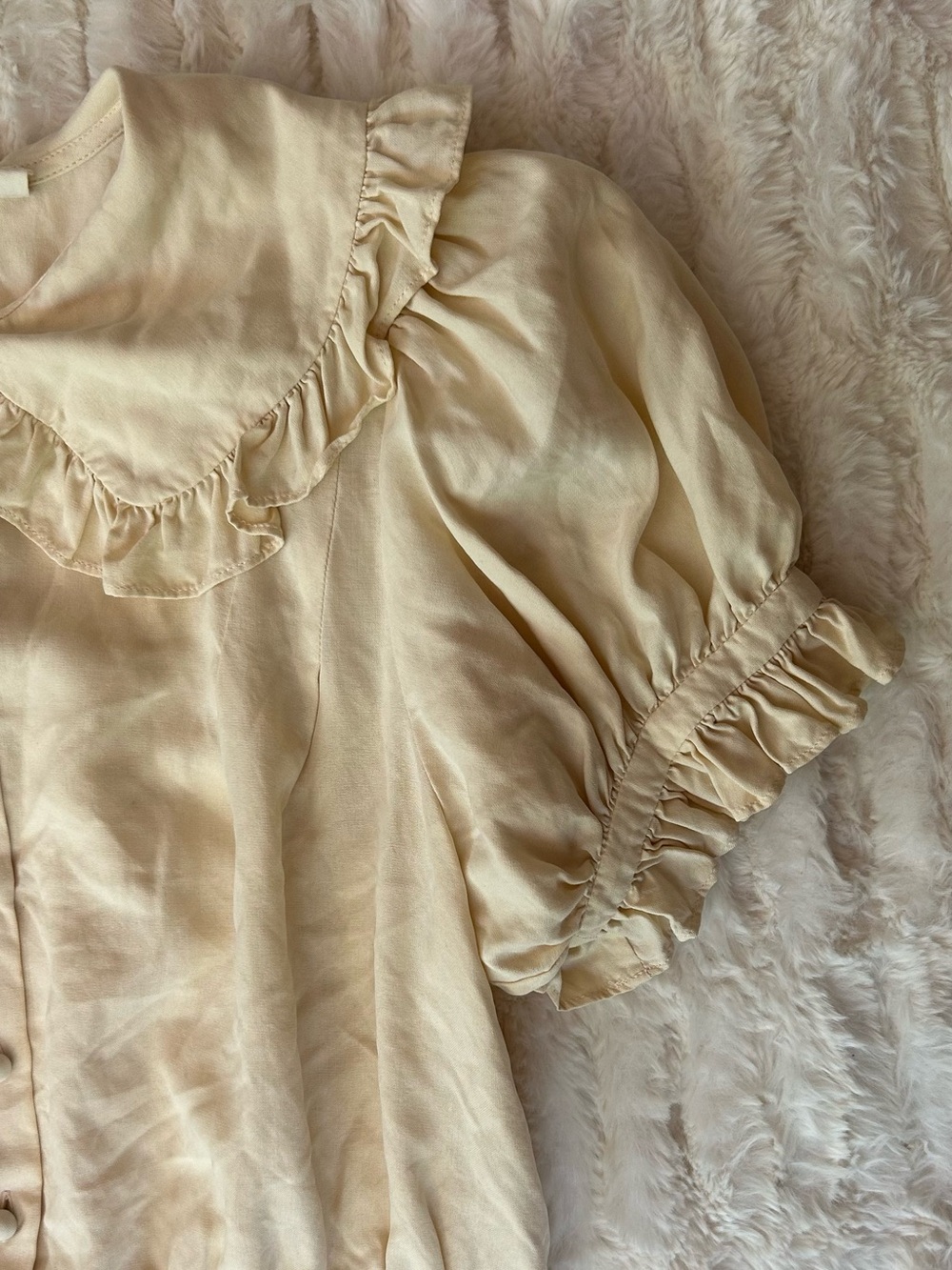 Doen Silk Sparrow Top in Ivory - Picture 7 of 9